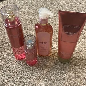 Bath and body works set “champagne toast”